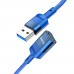 Кабель Hoco U107 подовжувач USB to USB 3.0 (F) 1.2m синій