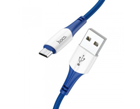 Кабель Hoco X70 USB to MicroUSB 1m синий