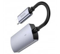 Адаптер переходник Hoco UA20 4K Type-C to HDMI (F) 0.115m серебристый