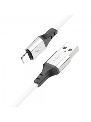  Кабель Hoco X86 USB to Lightning 1m білий
