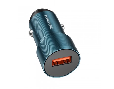 Автомобільний зарядний пристрій Borofone BZ19A USB QC синій