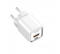 Зарядний пристрій Ldnio A2318C USB/ Type-C QC PD білий + кабель Type-C to Lightning