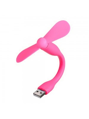 Мобільний вентилятор USB рожевий
