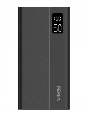 Павербанк Sigma X-power SI50A3QL, 50000 mAh, Type-C, 4xUSB, PD20W+QC22.5W, LCD