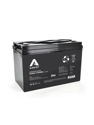 Акумулятор AZBIST Super AGM ASAGM-121000M8, Black Case, 12V 100.0Ah ( 329 x 172 x 215 ) /36