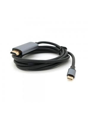 Кабель HDMI (тато) - Type-C (тато),  4K, 60HZ, Chip:2172U, 1.8m, Black
