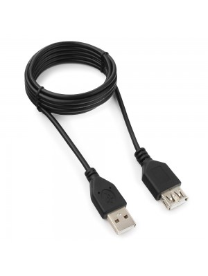 Подовжувач USB 2.0 AM / AF, 1.5m, 1 ферит, чорний Пакет 
