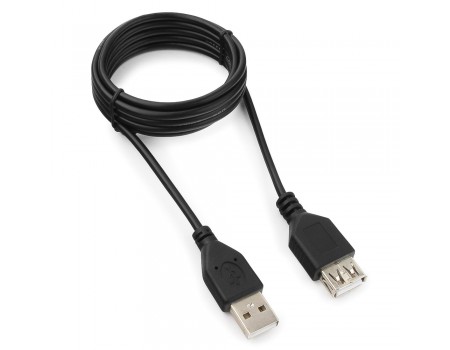 Подовжувач USB 2.0 AM / AF, 1.5m, 1 ферит, чорний Пакет