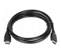 Кабель Merlion HDMI-HDMI HIGH SPEED 1m, v1.4, OD-7.5mm, круглий Black, коннектор Black, (Пакет)0