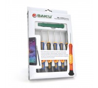 Набір інструментів BAKKU BK-6000 (Викрутки: T2, T3, T5, T6, "мерс" 1.5, крест1.7, Пінцети: прямий, вигнутий