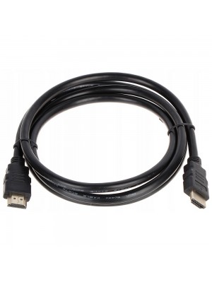 Кабель Merlion HDMI-HDMI HIGH SPEED 1.5m, v1.4, OD-7.5mm, круглий Black, коннектор Black, (Пакет) 