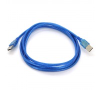 Кабель USB 2.0 RITAR AM / AM, 1.8m, прозорий синій