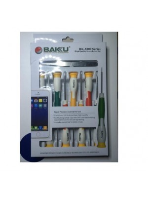 Набір інструментів BAKKU BK-8800 (8 викруток, пінцет вигнутий і прямий)-box