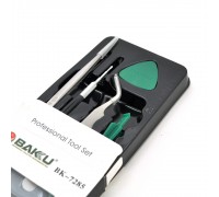 Набір інструментів BAKKU BK-7285 для IPhone (пінцети прямий і вигнутий, 2 инстр. Для розбирання)-box