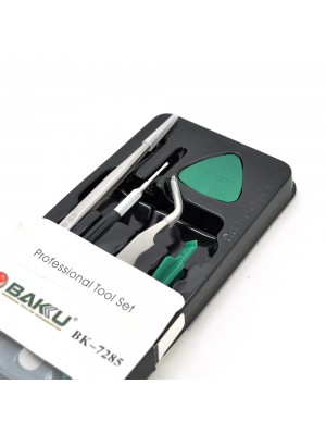 Набір інструментів BAKKU BK-7285 для IPhone (пінцети прямий і вигнутий, 2 инстр. Для розбирання)-box