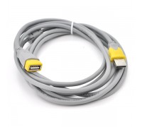 Подовжувач USB 2.0 V-Link AM / AF, 1.5m, 1 ферит, Grey / Yellow