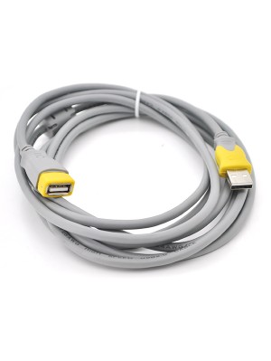 Подовжувач USB 2.0 V-Link AM / AF, 3.0m, 1 ферит, Grey / Yellow