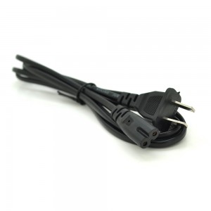 Кабель питания 1.2m, 0.5mm, PC-184/2 A-C13 2 pin (американский разъем), Black, OEM 5