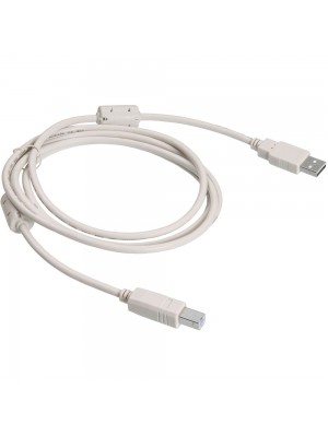 Кабель USB 2.0 AM/BM  1 ferite, довжина 1,8 м., білий