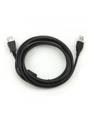 Подовжувач USB 2.0 AM / AF, 3.0m, 1 ферит, чорний 