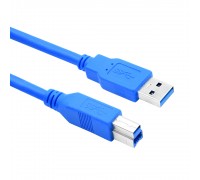 Кабель USB 3.0 AM/BM 1,5 м blue для периферии