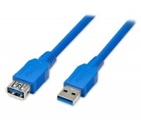 Подовжувач USB 3.0 AM / AF, 0.5m, Blue0