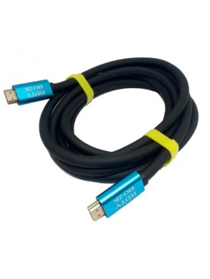 Кабель Merlion HDMI-HDMI 4Kx2K Ultra HD, 5.0m, v2,0, круглий Black, коннектор Blue-box