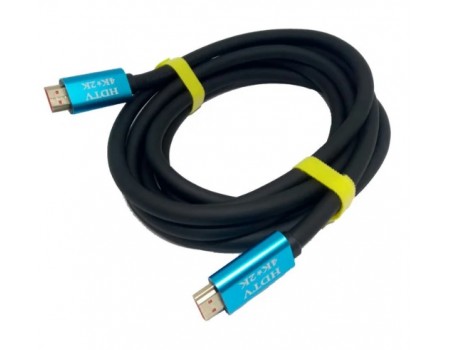 Кабель Merlion HDMI-HDMI 4Kx2K Ultra HD, 20.0m, v2,0, круглий Black, коннектор Blue-box