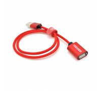 Подовжувач VEGGIEG UF2-0.5, USB 2.0 AM/AF, 0,5m, Red