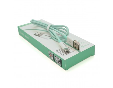 Кабель iKAKU KSC-723 GAOFEI smart charging cable for Type-C, Green, длина 1м, 3.0A, BOX