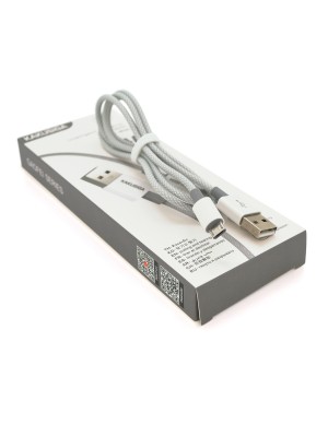 Кабель iKAKU KSC-723 GAOFEI smart charging cable for micro, Gray, длина 1м, 2.4A, BOX