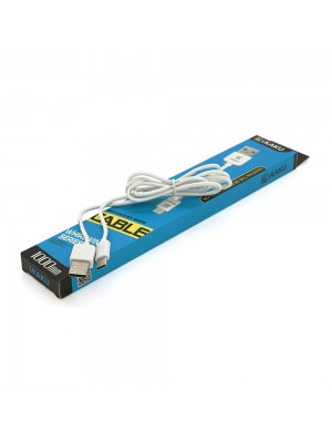 Кабель iKAKU XUANFENG charging data cable for Type-C, White, длина 1м, 2,1А, BOX