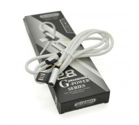 Кабель iKAKU KSC-028 JINDIAN charging data cable for iphone, Silver, длина 1м, 2.4A, BOX