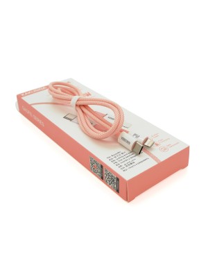 Кабель iKAKU KSC-723 GAOFEI PD20W smart fast charging cable (Type-C to Lightning), Pink, длина 1м, BOX