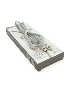 Кабель iKAKU KSC-723 GAOFEI PD20W smart fast charging cable (Type-C to Lightning), Silver, длина 1м, BOX