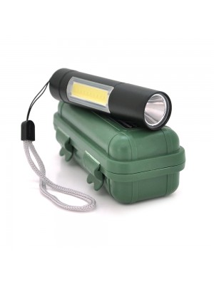 Ліхтарик ручний POWERMASTER 510COB, 3WLED+COB, CREE R3, алюміній, вбудований акум, USB кабель, 85х20х20