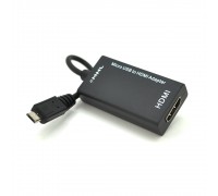 Конвертер MicroUSB (тато) на HDMI(мама) MHL, Black