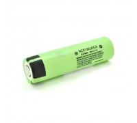 Аккумулятор 18650 Li-Ion Panasonic NCR18650GA, 3500mAh, 10A, 4.2/3.6/2.5V, Green