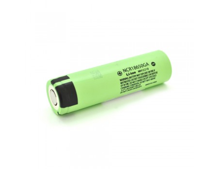 Аккумулятор 18650 Li-Ion Panasonic NCR18650GA, 3500mAh, 10A, 4.2/3.6/2.5V, Green