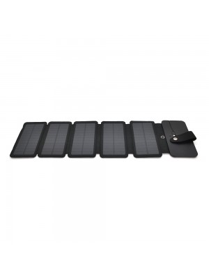Сонячна панель 5 Foldings, built-in microUSB cable, Output: 5 /1,2 А(USB), plastic, Black, Corton box