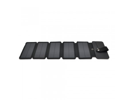 Сонячна панель 5 Foldings, built-in microUSB cable, Output: 5 /1,2 А(USB), plastic, Black, Corton box