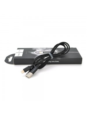 Кабель Hoco X14, Lightning-USB, Black, длина 1м, BOX