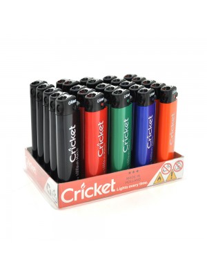 Зажигалка Cricket, упаковка 25шт, цена за упаковку, Mix color