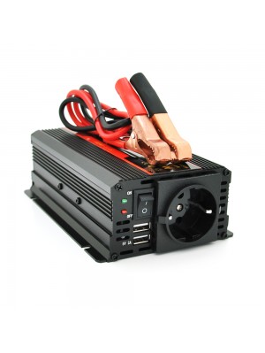 Інвертор напруги KY-M3000, 350W, 12/220V, Line-Interactive, LCD, 1 Shuko, 2 USB вихід, прикурювач