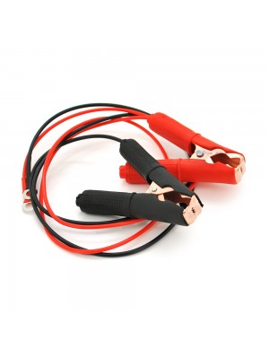 З'єднувальні дроти із затискачами АКБ, довжина 1,0м, мідний провід 2.5 мм2, "Крокодили" Black/RED