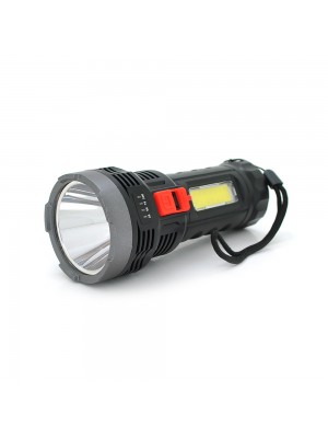 Ліхтарик ручний BK-822, 5W. OSL LED+COB, пластик, вбудований акум, 150х63х47 . IP40, USB кабель