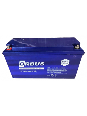 Акумуляторна батарея ORBUS CG12150  GEL 12 V 150 Ah  (485 x 172 x 240) Black /34