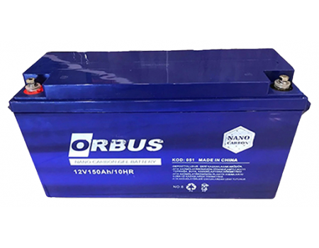 Акумуляторна батарея ORBUS CG12150  GEL 12 V 150 Ah  (485 x 172 x 240) Black /34