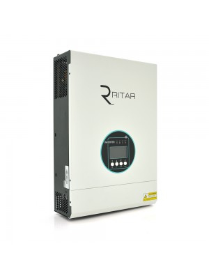 Гібридний інвертор RITAR RTSVMH-MPPT-5048, 5000W, 48V, 160-275V, MPPT (80А, 120-430 Vdc)