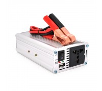 Інвертор напруги Himastar1000W (DC:500W), 12/220V з апроксимованою синусоїдою, 1 універсальна розетка, 1*USB (DC:5V/2.4A), клеми+затискачі